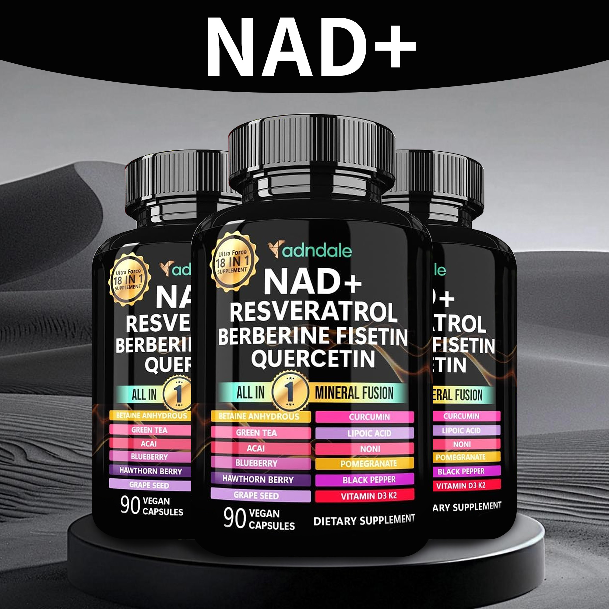 Longevity Health & Wellness Hotel Adults Only - 90pcs NAD Supplement - Longevity Formula,