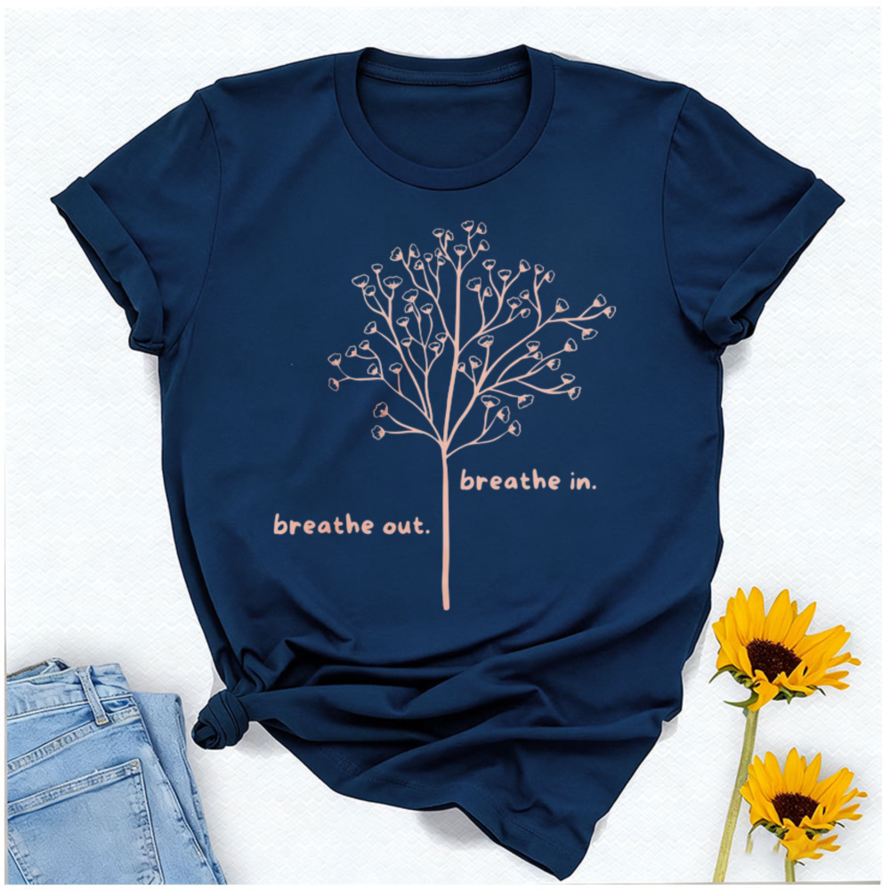Breathe in Breathe Out T-Shirt - Your Health Wellness のレビューと価格