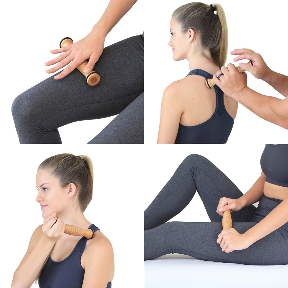 Wooden Massager Body Back Wood - Reflexology Foot Roller のレビューと価格