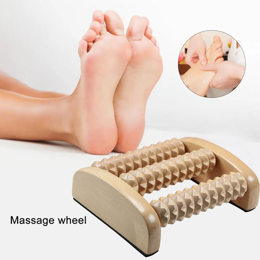 Foot Massage Roller Wood Thera - Reflexology Foot Roller のレビューと価格