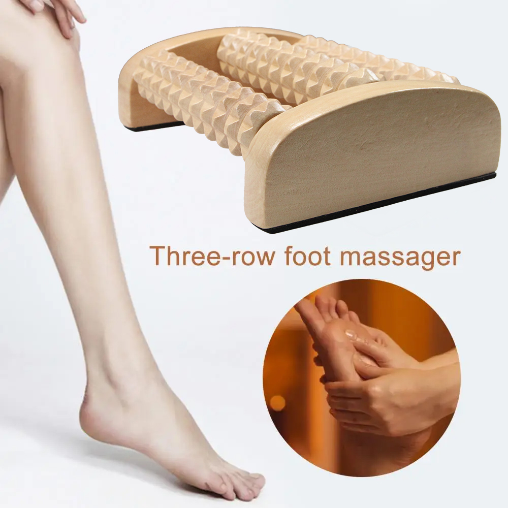 Foot Massage Roller Wood Thera - Reflexology Foot Roller のレビューと価格