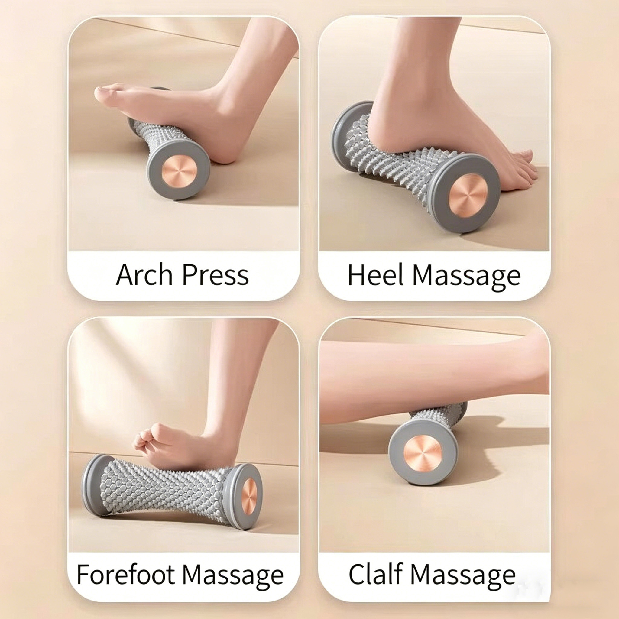 Portable Plantar Fascia Massag - Reflexology Foot Roller のレビューと価格